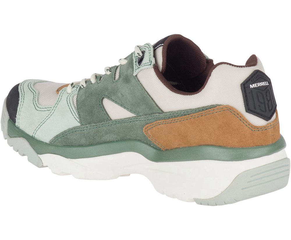 Merrell Sneakers Olive/White - Boulder Range - Womens 86DBYZJFA